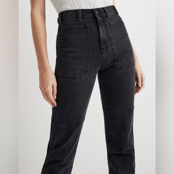 Madewell The '90s Straight Utility Jeans in Camplin Wash Size 23 High Rise NWT - Picture 5 of 9